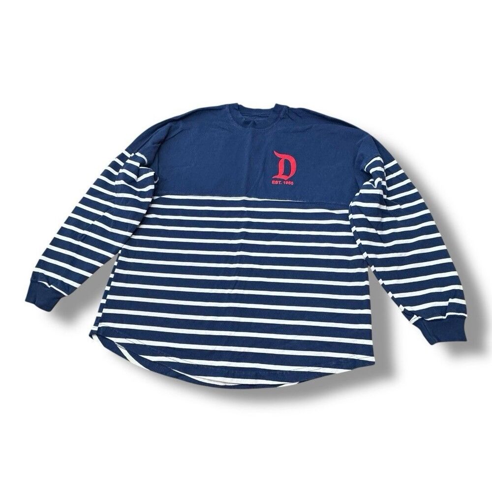 Disneyland Resort Puff Print Red White Blue 4th Of July Adult Spirit Jersey M
